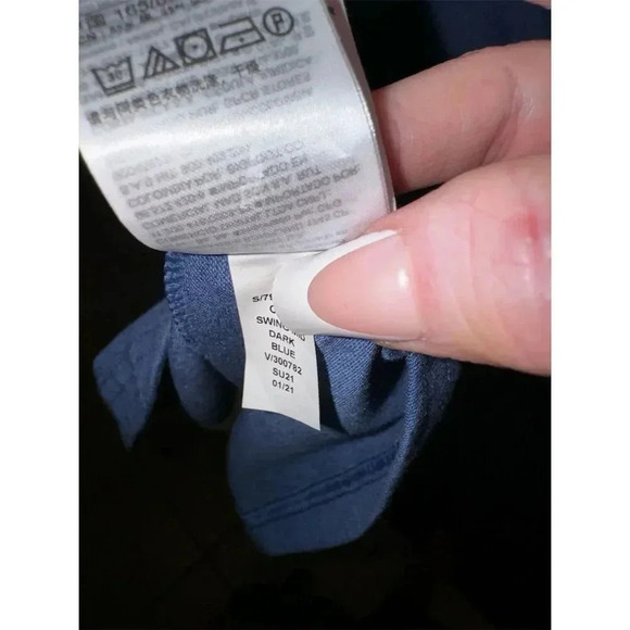 GAP Sleeveless Swing Dress Blue Criss-Cross Back Straps Size S/Petite - Picture 6 of 11